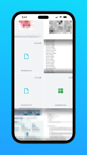 Contact Backup PDF VCF  Excel