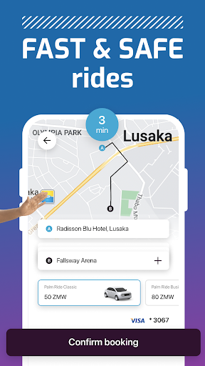 Palm Ride Taxi: Lusaka, Zambia Screen 2