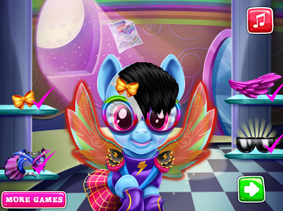 Free Pony Games Hairstyle, Dress Up 3