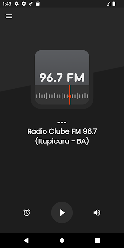 Android application Radio Clube FM 96.7 Itapicuru screenshort