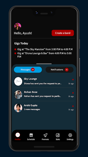 Android application PartyPal Service Provider screenshort
