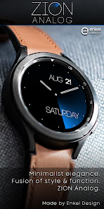 Screenshot 2 ZION Analog - watch face android
