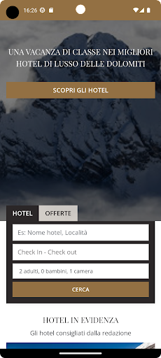 Android application Dolomiticlass.com screenshort