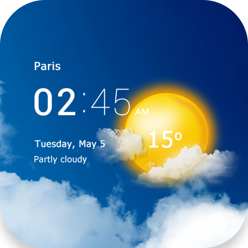 Download Météo et horloge transparent 8.00.2 Apk for android
