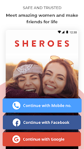 Best free and safe social app for women – SHEROES 2