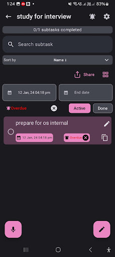 Task Management Screen 3