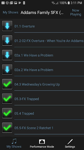 Stage|Tracks Screen 2