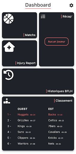 Android application BFLH - Scores TTFL screenshort