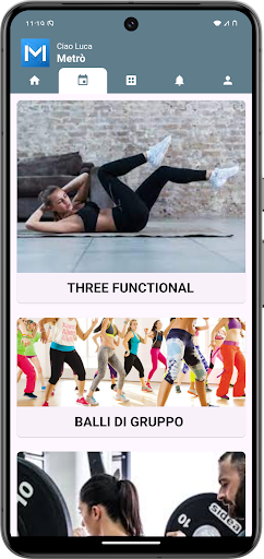 Metrò Fitness Screen 3