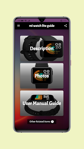 Android application mi watch lite guide screenshort