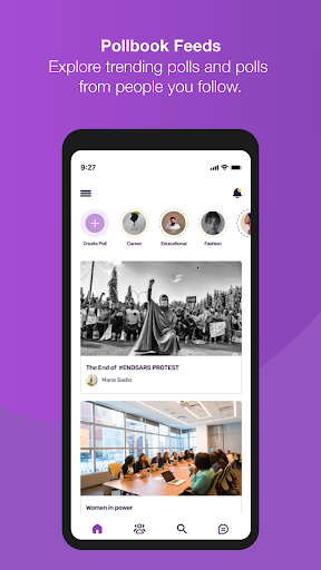 Android application Pollbook screenshort