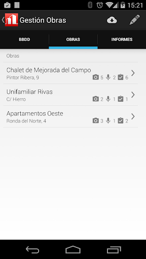 Control de Edificaciones Screen 2