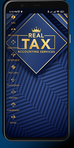 Android application Real Tax and Bookkeeping screenshort