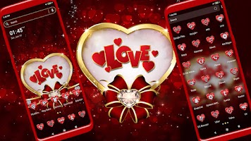 screenshot of Love Heart Theme Launcher