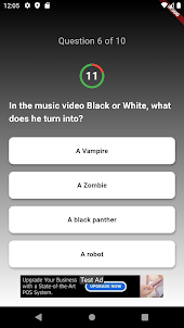 Michael Jackson Trivia Quiz