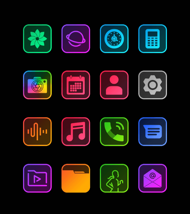 Square Clear - Icon Pack - 61 - (Android)