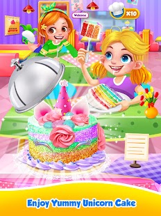 Unicorn Food - Sweet Rainbow Cake Desserts Bakery Screenshot
