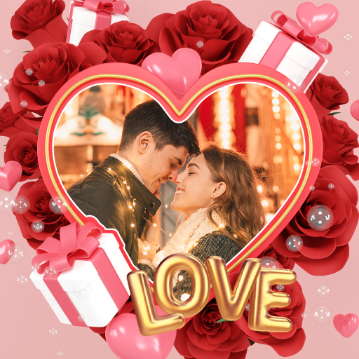 Valentine photo frame logo