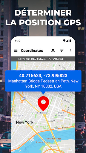 Carte des coordonnées GPS screenshot 1