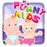 Funny Kids Kissing icon