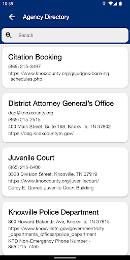 Knox Co. Criminal Court TN Screen 2