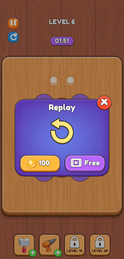 Puzzle PingoScrew Plank Game