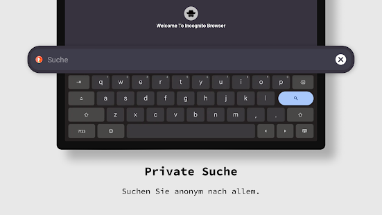 Privater Browser Inkognito App Ekran görüntüsü
