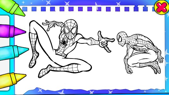 Spider Ultra Man Drawing Book