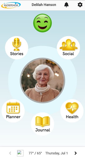 Android application Independa Caregiver screenshort