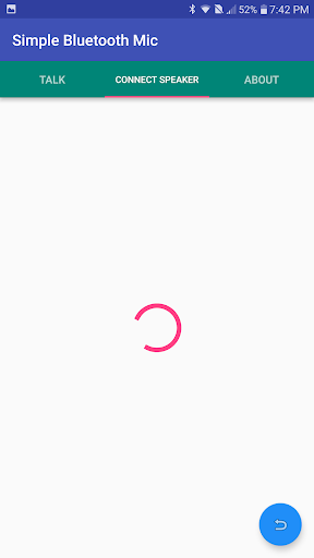 Android application Simple Bluetooth Mic screenshort
