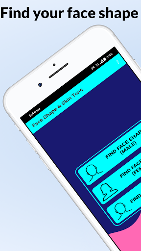 Android application Face Shape & Skin Tone screenshort