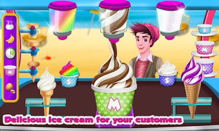 Ice Cream Beach Cart: Ice Popsicle Shop Games
