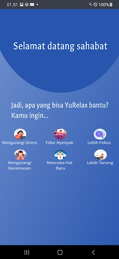Android application Yurelax screenshort