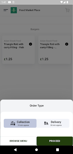 Food Marketplace Screen 2