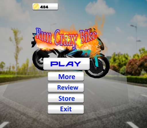 Android application Run Crazy Bike screenshort