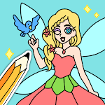 Cover Image of ดาวน์โหลด Draw Happy Fairy : Fun Game  APK