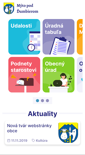 Android application Mýto pod Ďumbierom screenshort