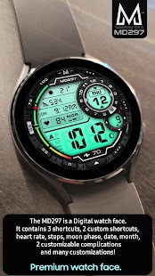 MD297 Digital watch face Screenshot