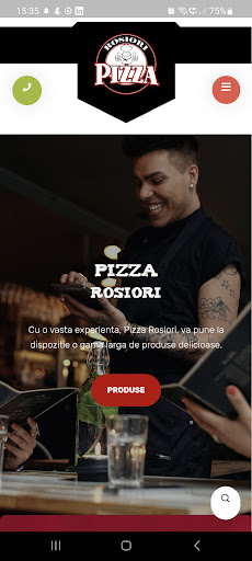 Android application Pizza Rosiori screenshort