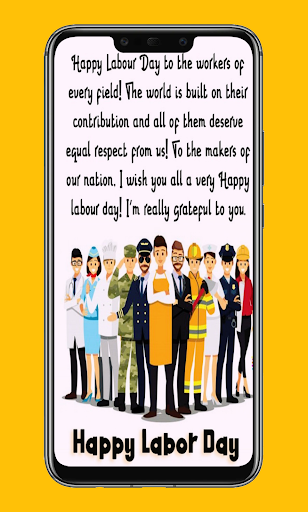 Android application international workers day screenshort