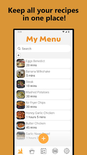 Android application Simple Menu screenshort