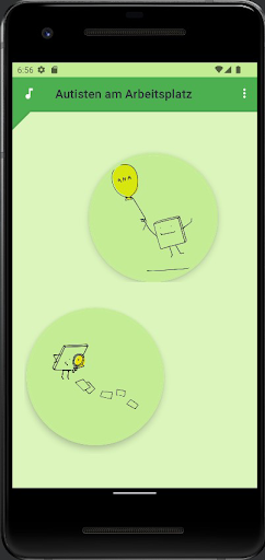 Android application Autisten am Arbeitsplatz screenshort