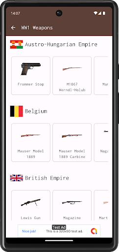 WW1 Weapons Screen 3