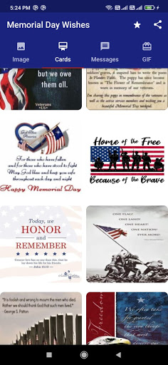 Memorial Day Wishes Screen 2