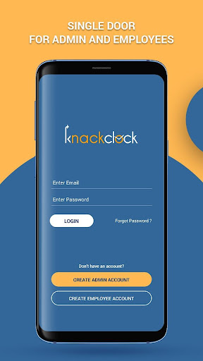 Android application KnackClock Time Tracking screenshort
