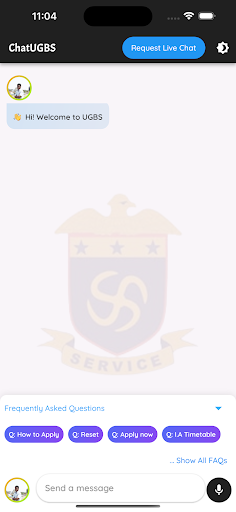 Android application ChatUGBS screenshort