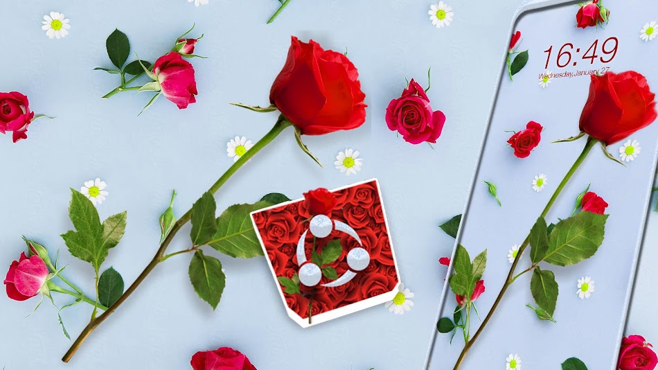 #3. Red Rose Theme (Android) Ved: Vija Tika