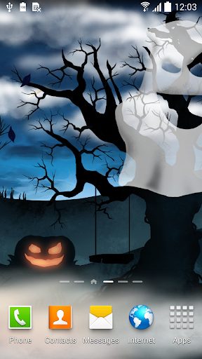 Android application Halloween Night Live Wallpaper screenshort
