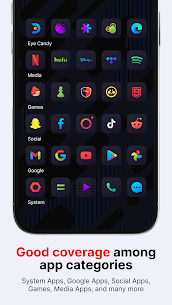 Nova Dark Icon Pack APK (Patched/Full) 4