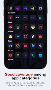 Nova Dark Icon Pack APK (Patched/Full Version) 4